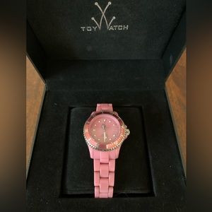 ToyWatch Italian brand pink plastic diver’s style watch circa early 2000’s.
